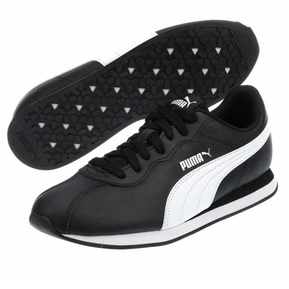 Puma Mens Turin II Shoes Everyday Sneakers BLK NEW - Picture 2 of 8